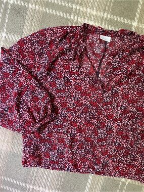 Abound floral peasant blouse M